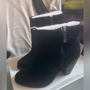 Jessica Simpson Black Suede Ankle Boots